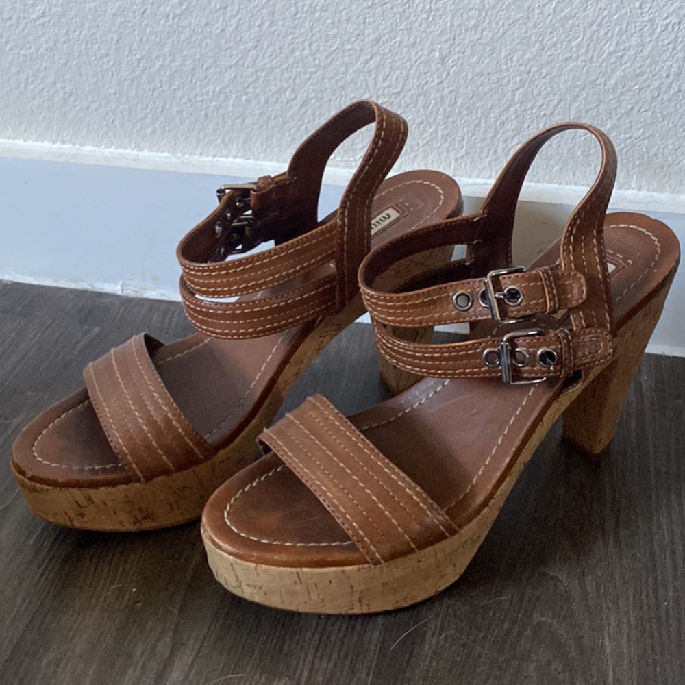 Miu miu wedges